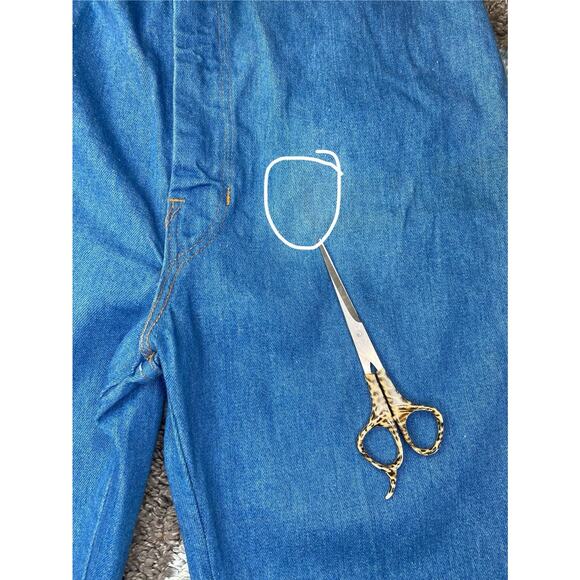 VINTAGE 70's Jeans Rumble Seats By Wilkins Pants 28" Waist NEW WITH TAGS & FLAWS - Picture 13 of 16